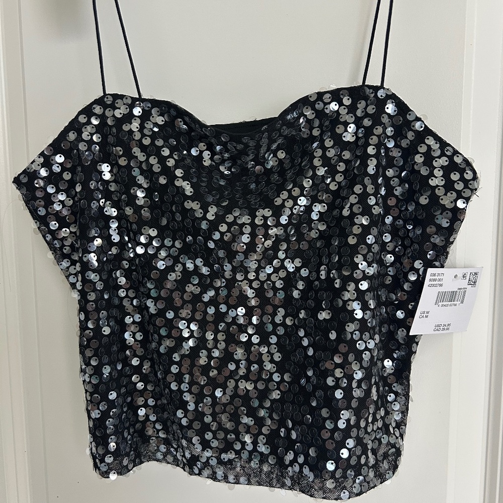 American Eagle Sequin Top